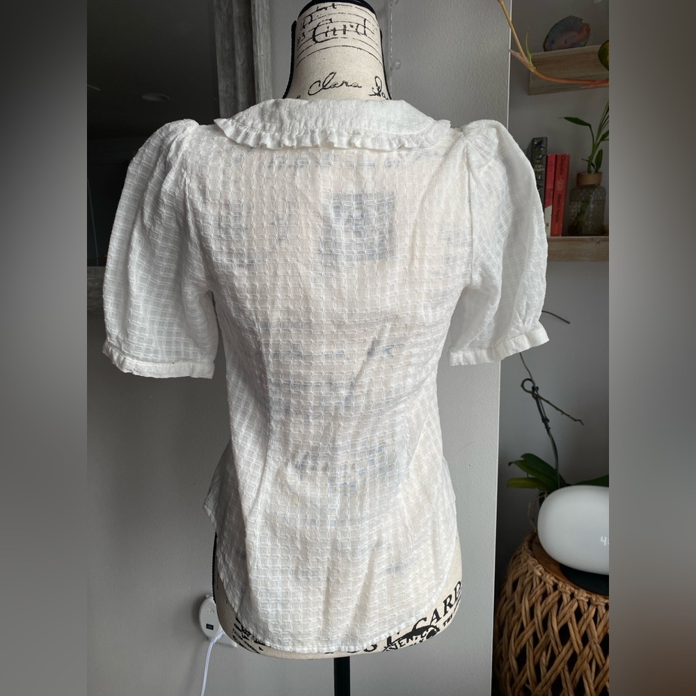 Cottage Core Button-Up Blouse - image 2
